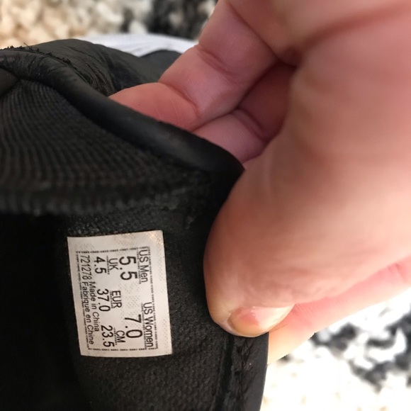 Black Leather Vans - Picture 4 of 5